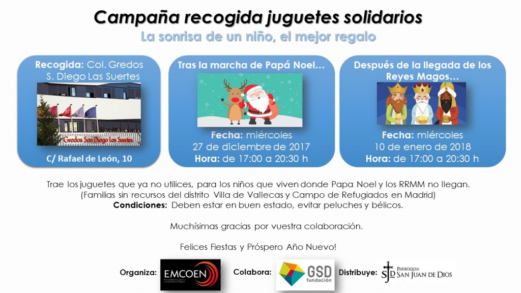 Campaña recogida juguetes solidarios 2017